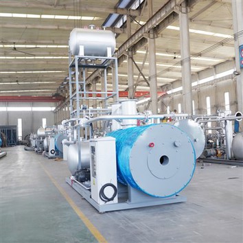 横型ガス燃焼熱油ボイラー